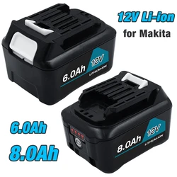 12V 6.0Ah/8.0Ah BL1041B BL1040B Replacement Battery for Makita BL1021B BL1015 for Cordless drill Tools DF031D TD110D  HP332D