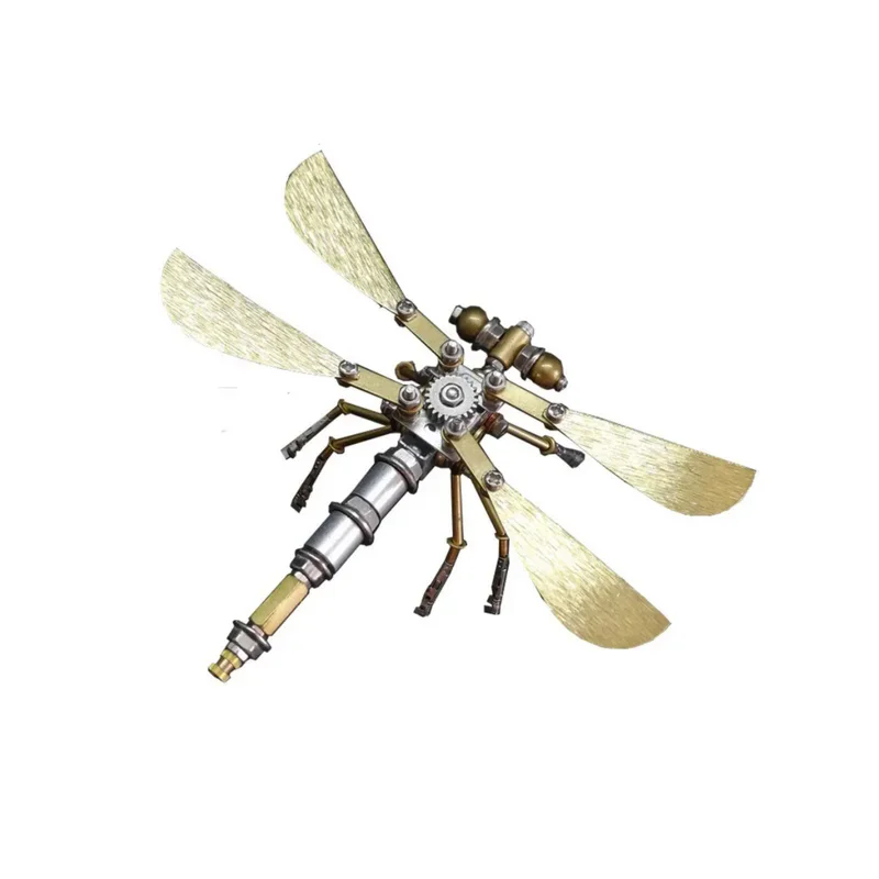 

Mechanical Dragonfly Steampunk Metal Assembly Model 3D Stereoscopic Puzzle Handmade Toy Gifts