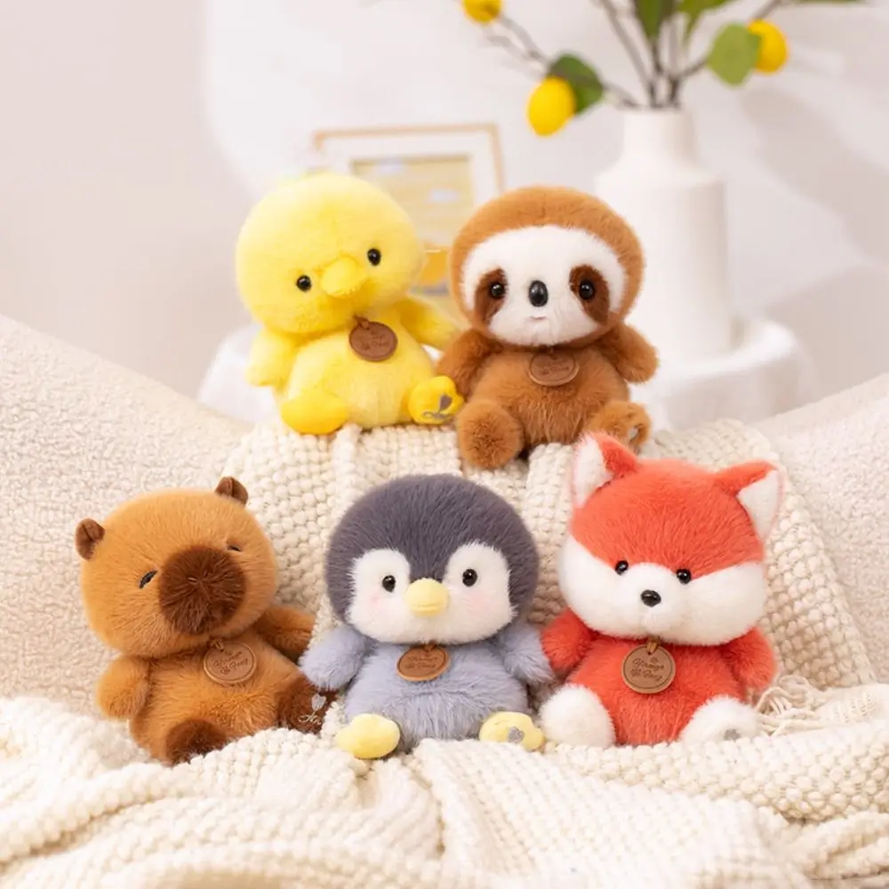 Home Decor Red Panda Sitting Animals Sloth Cat Stuffed Animals Elephant Desk Ornament Cartoon Capybara Stuffed For Children