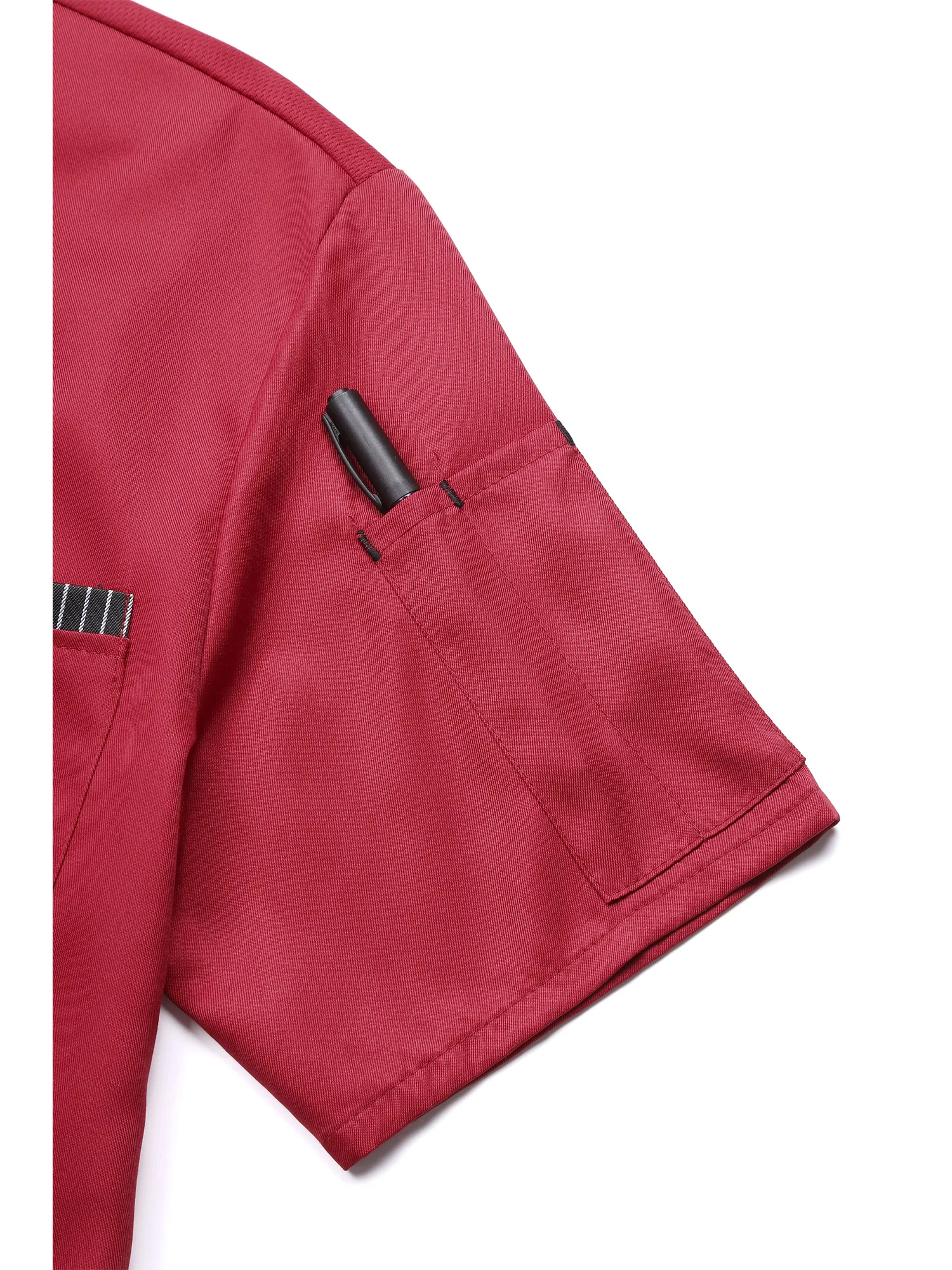 Manteau de chef à manches courtes pour hommes, veste de service alimentaire boutonnée, uniforme de cuisine, restaurant, hôtel, cantine, Chamonix