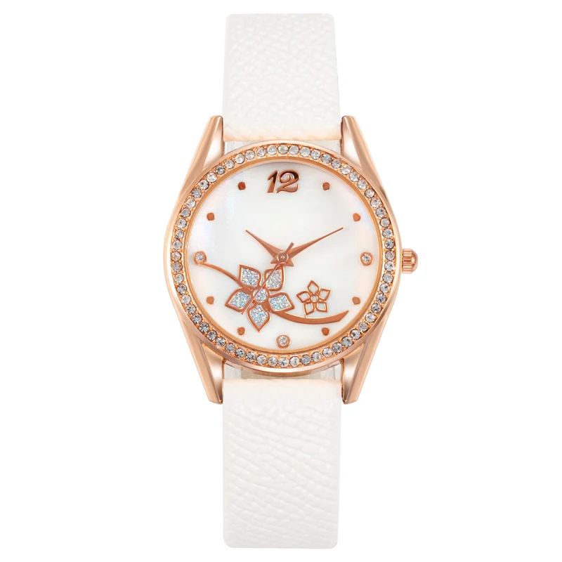 2023 Spring New Luxury Rhinestone Women's Watch Roman Characters Flower Trend Temperament Watch Female