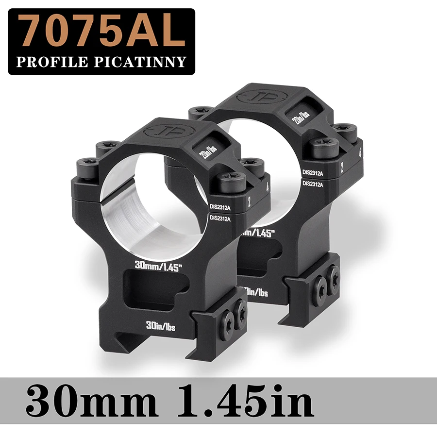 Picatinny 레일 용 디스커버리 30mm 스코프 링 링 Cnc 7075 항공 알루미늄 사냥 액세서리 야외 장착 링 썸네일 3