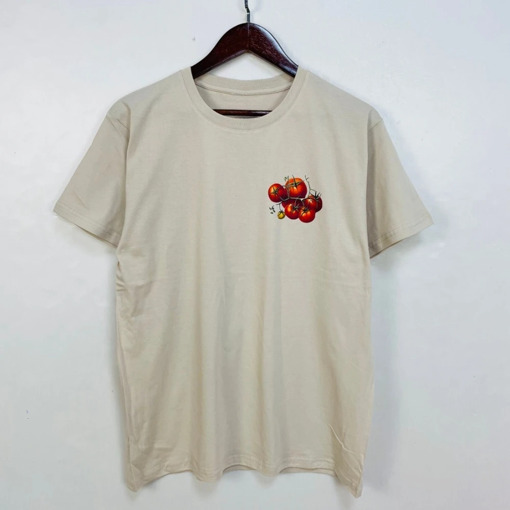 Vintage Tomato Tow Sided TShirt Cottagecore Aesthetic Cotton Tee Farmers Market Vegetables Print Gardening Gift Short Sleeve Top