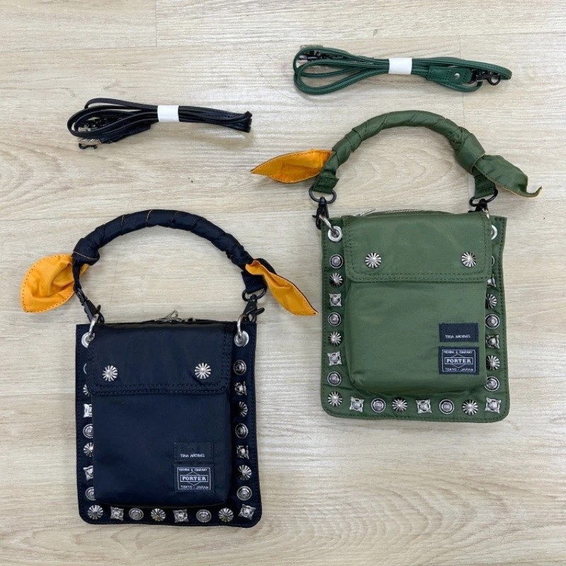 Porter Lightweight Crossbody Shoulder Bag Men Versatile Daily Commute Handbag Small Travel Phone Bag Outdoor Casual Storage Bag