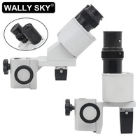 Binocular Stereo Microscope Head Tilt or Vertical Type 1X or 2X or 3X or 4X Objective Lens WF10X Eyepieces Microscope Accessory