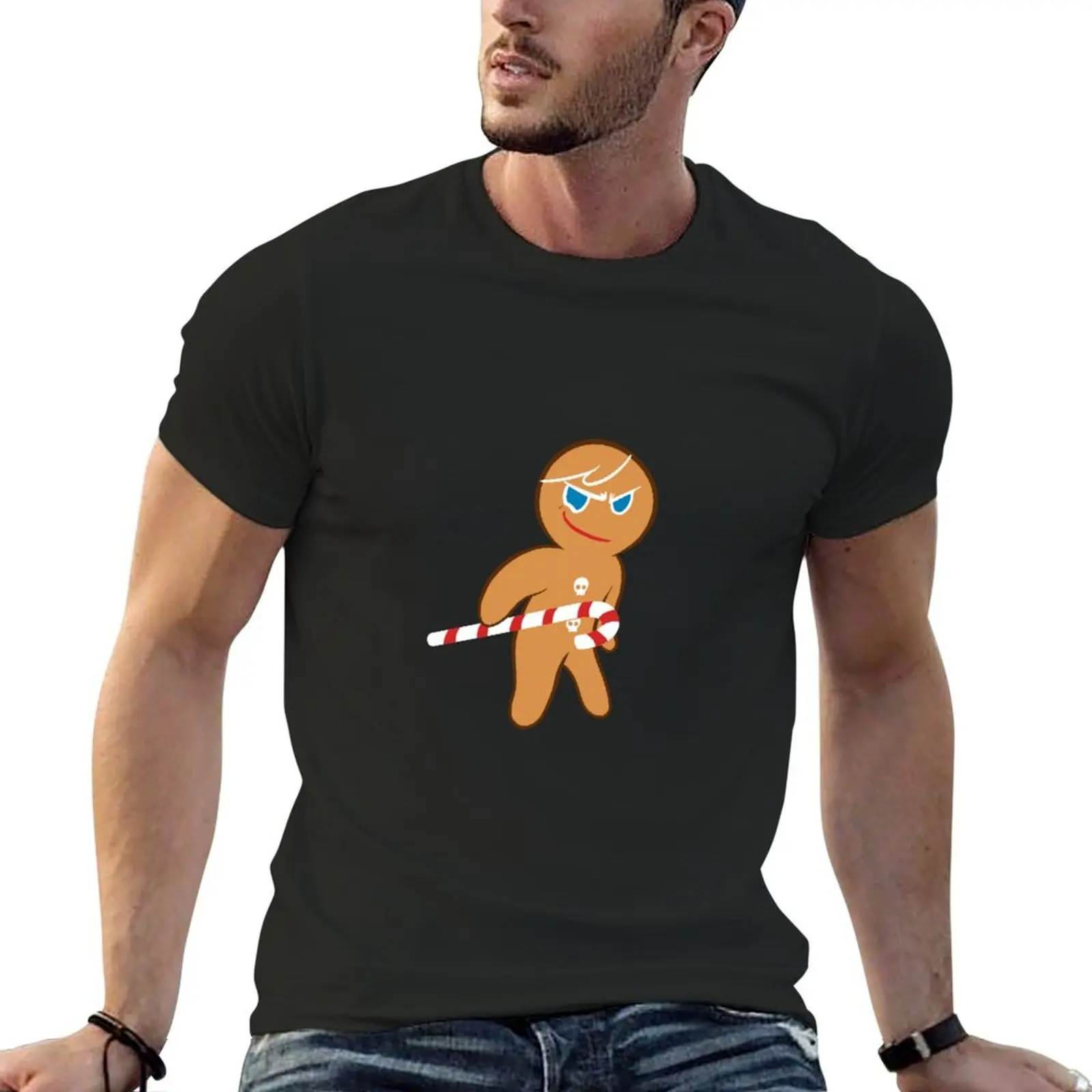 Ginger Brave Cookie T-Shirt graphic t shirts plus size tops oversized quick drying tee shirts for men