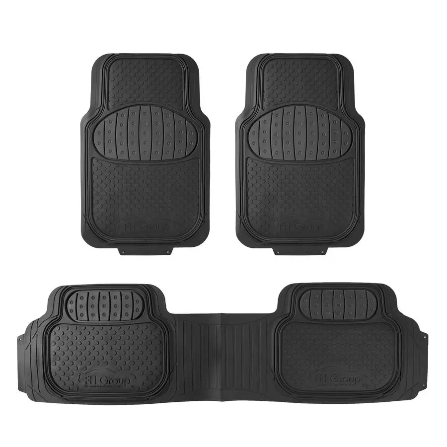 

Automotive Floor Mats Climaproof for All Weather Protection Universal Fit Heavy Duty Rubber fits Most Cars, SUVs, and Trucks Ful