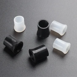 100pcs/lot Rubber Tobacco Smoking Pipe Tip Grips Mouthpiece bite Black & White Smoke Pipe Tools Accessories