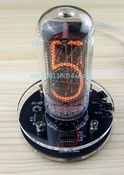 

Single-tube IN-18 Glow Nixie Tube Clock.