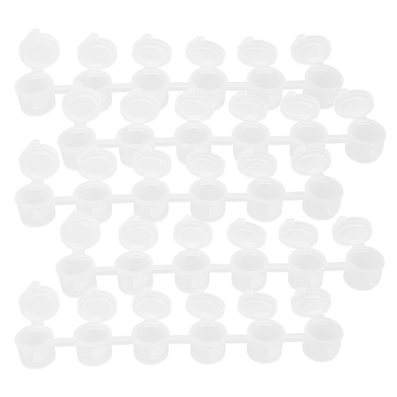 

30 Pcs Paint Cups Empty Containers Plastic Boxes White Supplies Compact Light Weight Design Painting Crafts