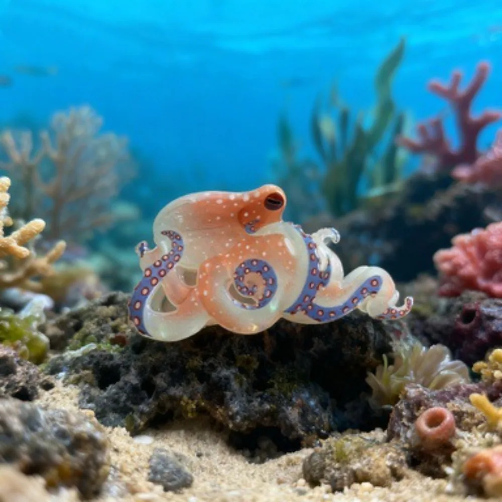 

Muweordy имитация красочных коготь для волос в виде осьминога, серия Ocean, ацетатные заколки для волос, заколки для волос в виде краба, аксессуары для волос для женщин и девочек