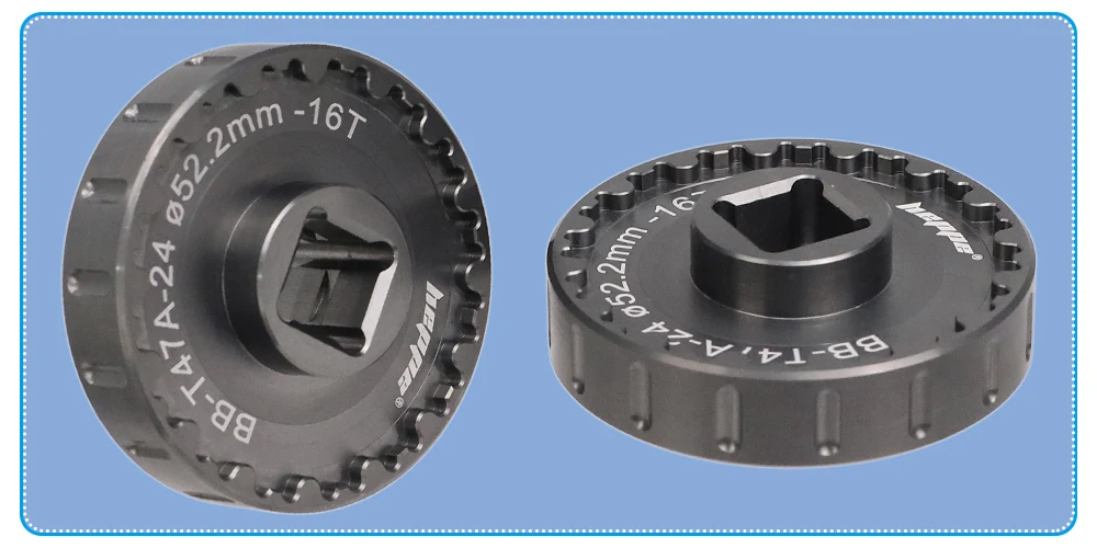 HEPPE Dual-Use-Fahrrad T47 Tretlager Installations- und Entfernungsschlüssel T47 BB Reparaturwerkzeug für 16T T47 Ceramicspeed BB Reparatur – Detail 11