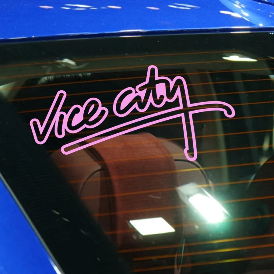 Gta نائب مدينة شعار ملصقات السيارات ، الزجاج الأمامي الشارات الزخرفية ، ملصقات شخصية الإبداعية ، اكسسوارات السيارات الخارجي