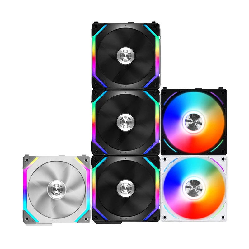 LIANLI-ventilador UNI SL120 AL120 para PC, Enfriador de carcasa de ordenador, 3 pines, 120mm, RGB, silencioso, CPU, 5V, CC, ARGB, velocidad ajustable