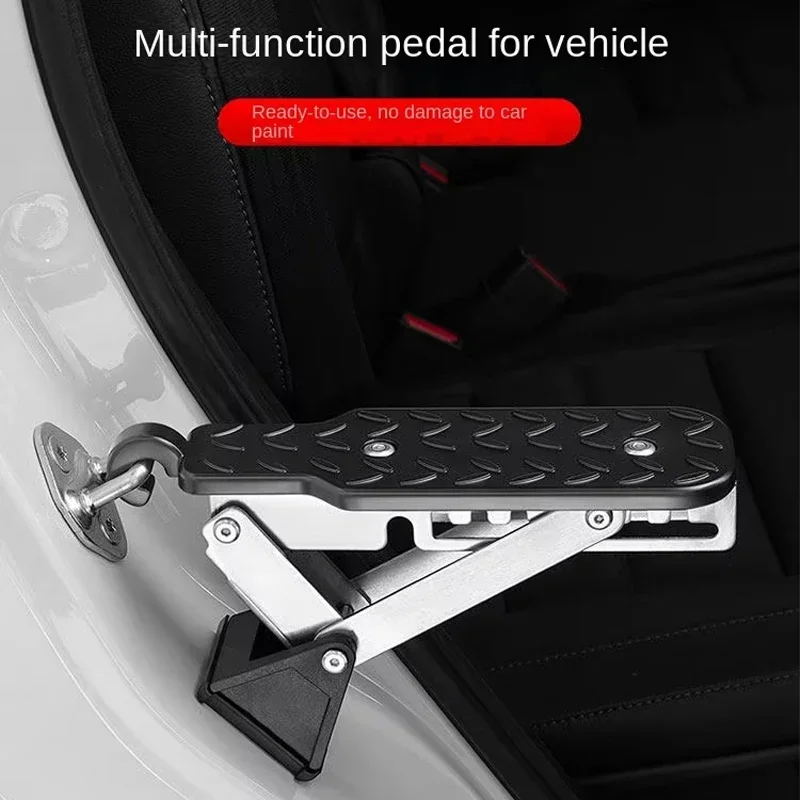 The Maximum Function Car Pedal with Off-road Vehicle Luggage Rack and Door Auxiliary Climbing Ladder, Universal in Car