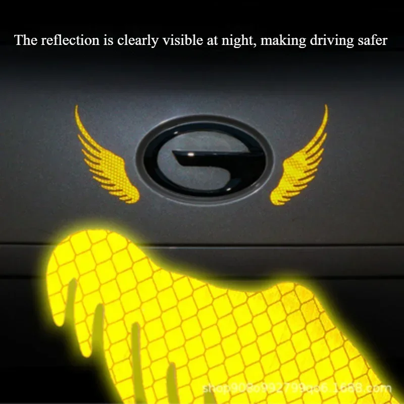 جديد أجنحة الملاك علامة تحذير عاكسة سيارة عاكس ملصق تحذير السلامة ضوء ملصق مضاد للمياه الملحقات
