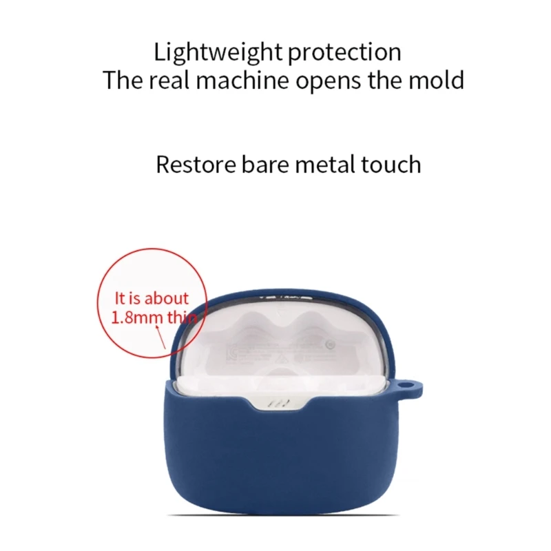 573A สำหรับหูฟัง JBLTune Beam ล้างทำความสะอาดได้ป้องกันฝุ่นที่อยู่อาศัยกรณีลื่น