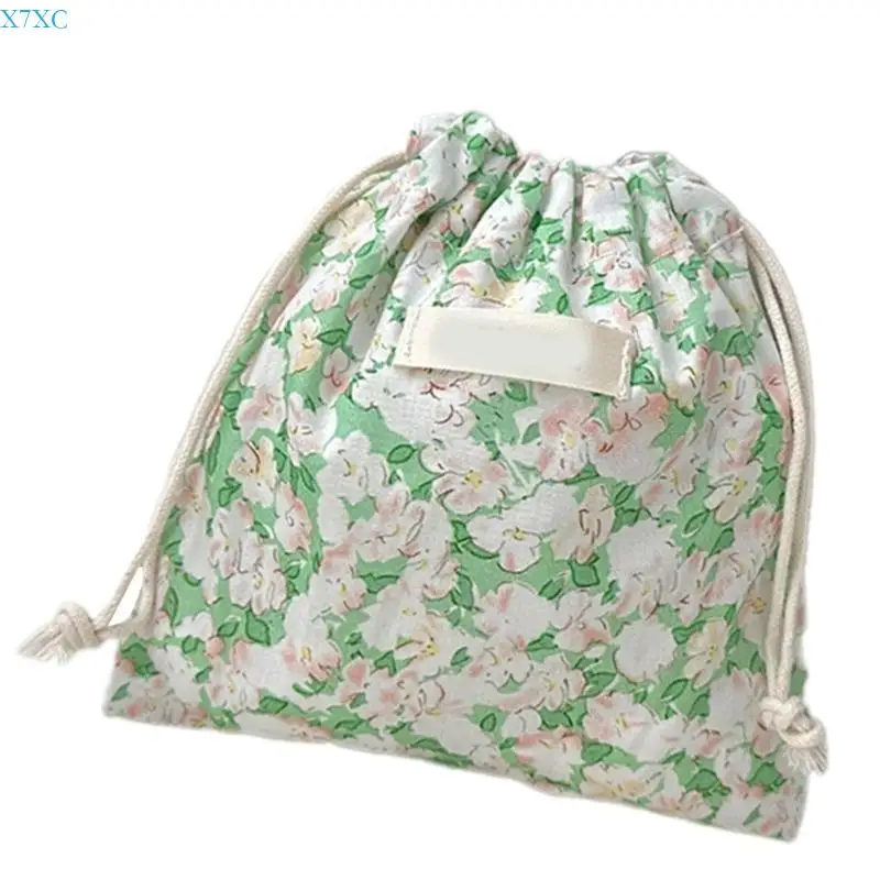 X7XC Stylish Drawstring Bag Japanese Inspired Storage Pouches Men's Toiletry Bag For Fashion Storage Solution