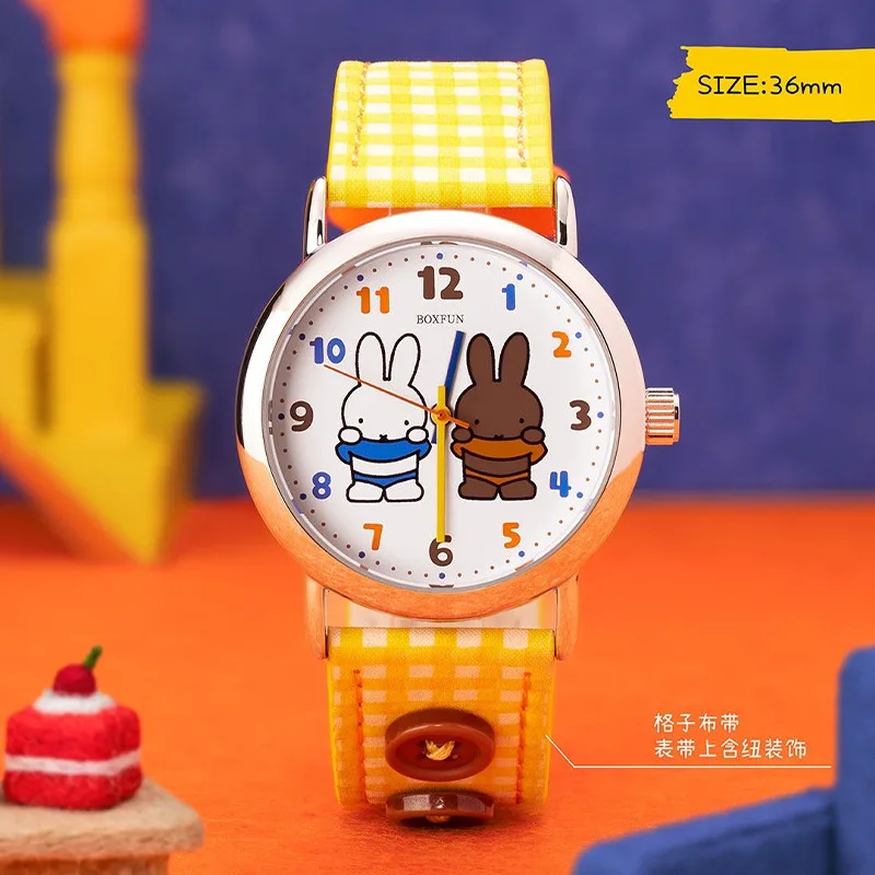 Cartoon Miffy Rabbit Co branded Watch Find Your Own Series Cute Trendy Play Accessories Watch Couple Festival Gift