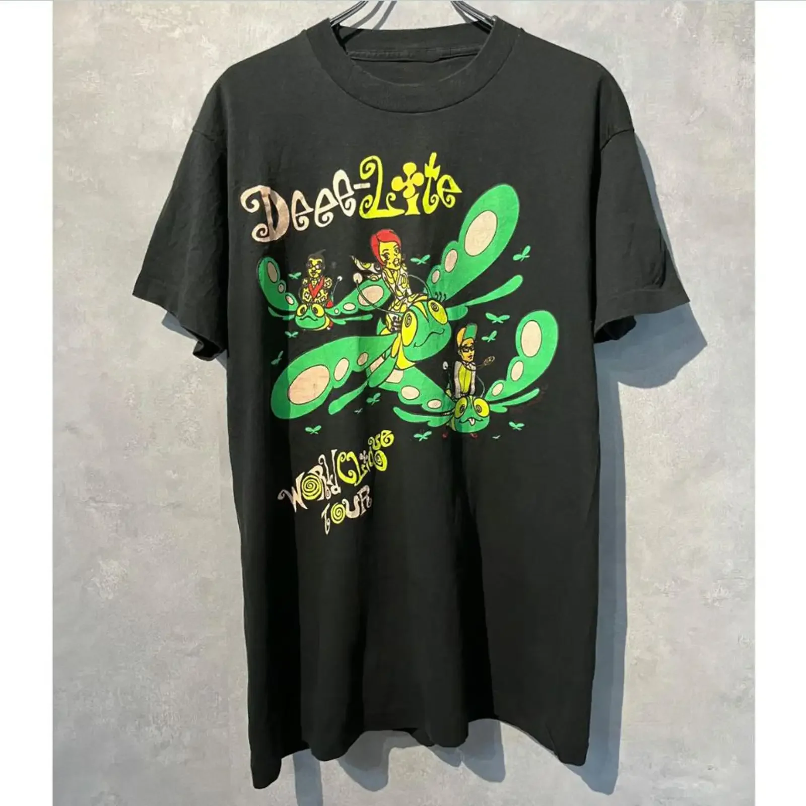 Camiseta Deee Lite World Clique Album, Talla Completa ZA133, Estilo Vintage Lavado, Unisex, Ligeramente Versátil, Cómoda y a la Moda