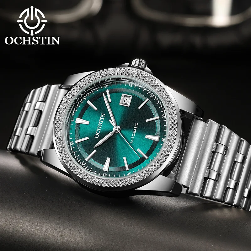 

Luxury Stainless Steel Mechanical Watch Men's Business Automatic Wristwatch Luminous Hands Life Waterproof Watches Fashion Reloj