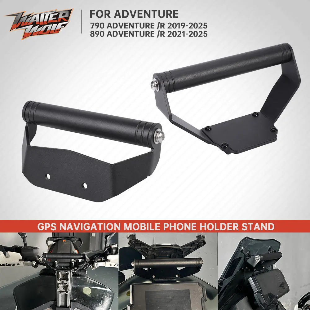 

Аксессуары для мотоциклов, держатель для мобильного телефона, подставка для 890 Adventure 790 Adventure/R 890ADV 2019-2025, кронштейн для GPS-навигации