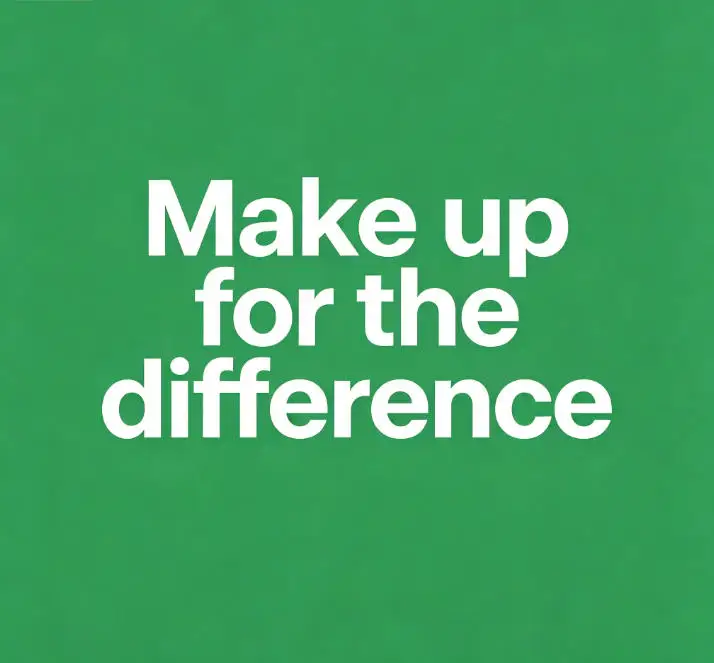 Make up for the difference - zdjęcie 1