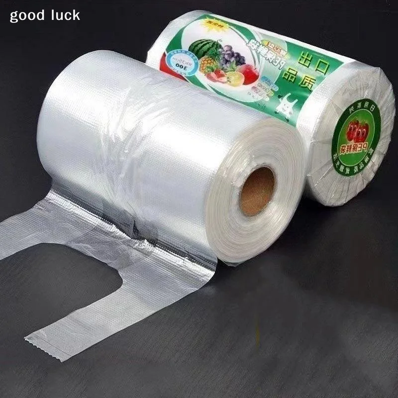 AnswerFood Fresh-keeping Bags Tear-up Supermarket Roll-up Bags Kitchen Hand-held Plastic Bags To Keep Fresh
