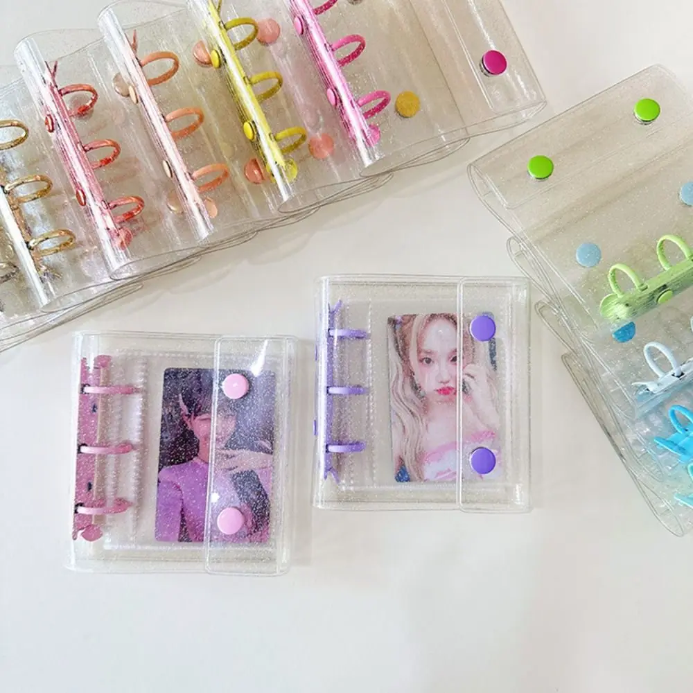 Home Decor A8 Binder Photo Album Cover 3 Holes Waterproof Idol Card Collect Book PVC Clear Kpop Photocard Holder