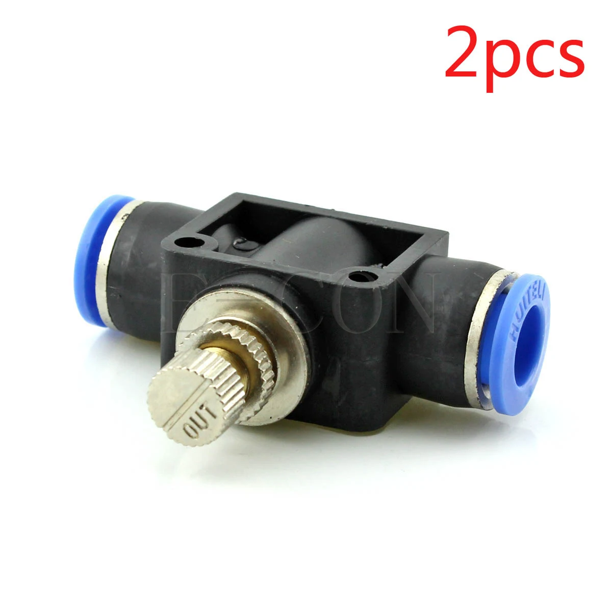 2pcs LSA-4/6/8/10/12 Pneumatic Air Valve Flow Speed Controller Throttle Push In One Touch