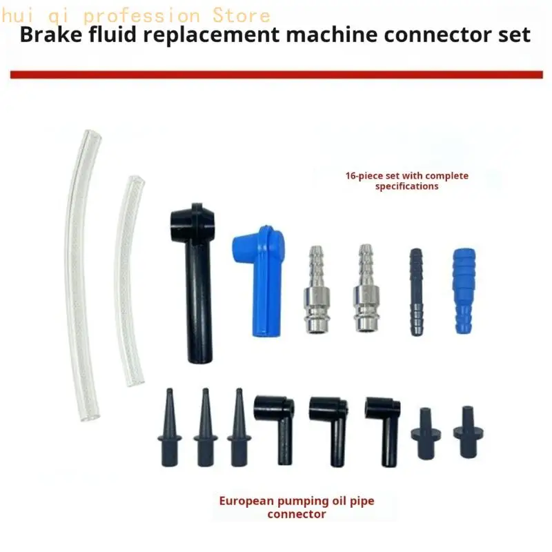 High Quality 16Pcs Brake Bleeder Adapters For Various Vehicles Maintenance H8WE