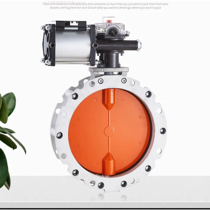 

Pneumatic Dust Butterfly Valve V2FS/V1FS Powder Terminal Cement Ventilation Butterfly Single and Double Flange