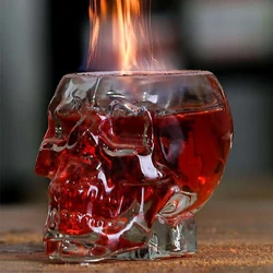 Skull Head Shot Glass Cup Glasses of Wine Beer Cocktail Red Cups Heat Resistant Tea Coffee Mugs Bar Whiskey Drinkware Gift