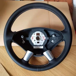 Hand Sewing Perforated Leather Car Steering Wheel Cover Trim Black For Mercedes Benz Viano W639 Original Steering Wheel Braid