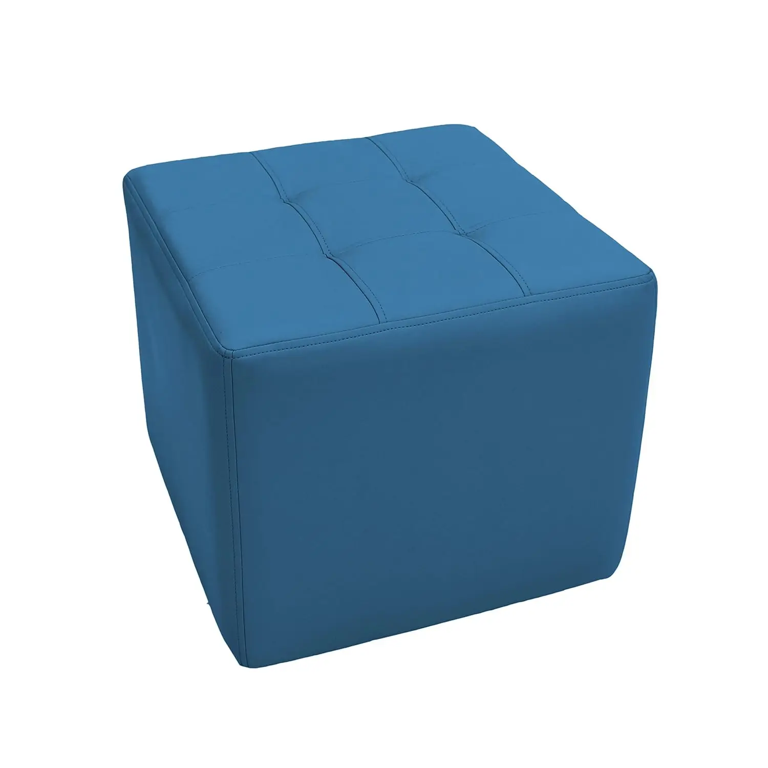 

Tufted Square Accent Ottoman; Hand Upholstered Commercial Furniture For Lobby, Office, Library, Classroom Or Home; Seating,