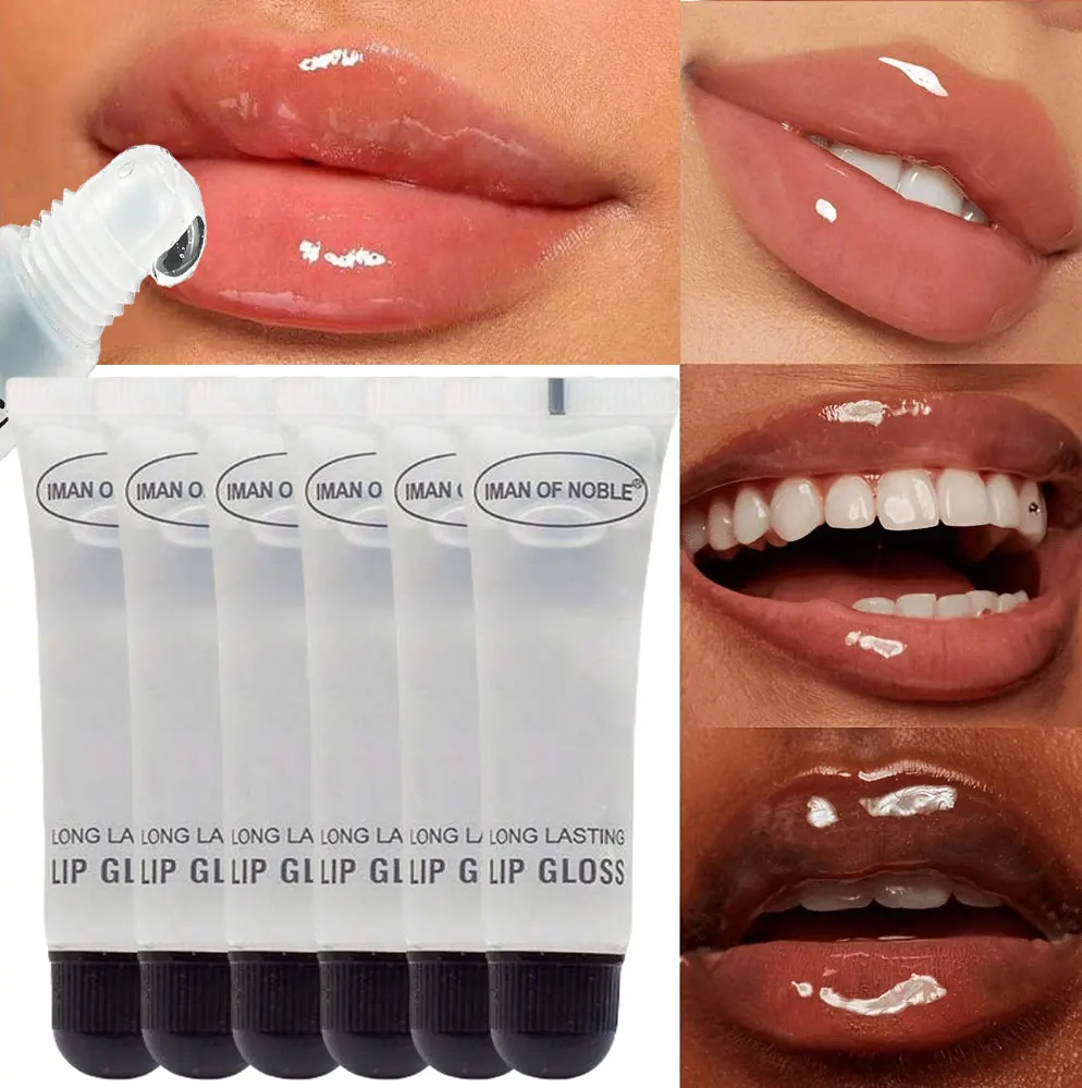 5pcs Glossy Finish Lip Gloss, Moisturizing Cream for All Skin Types, Non-Sticky Hydrating Lip Oil, Long-Lasting Shine for Dry Li