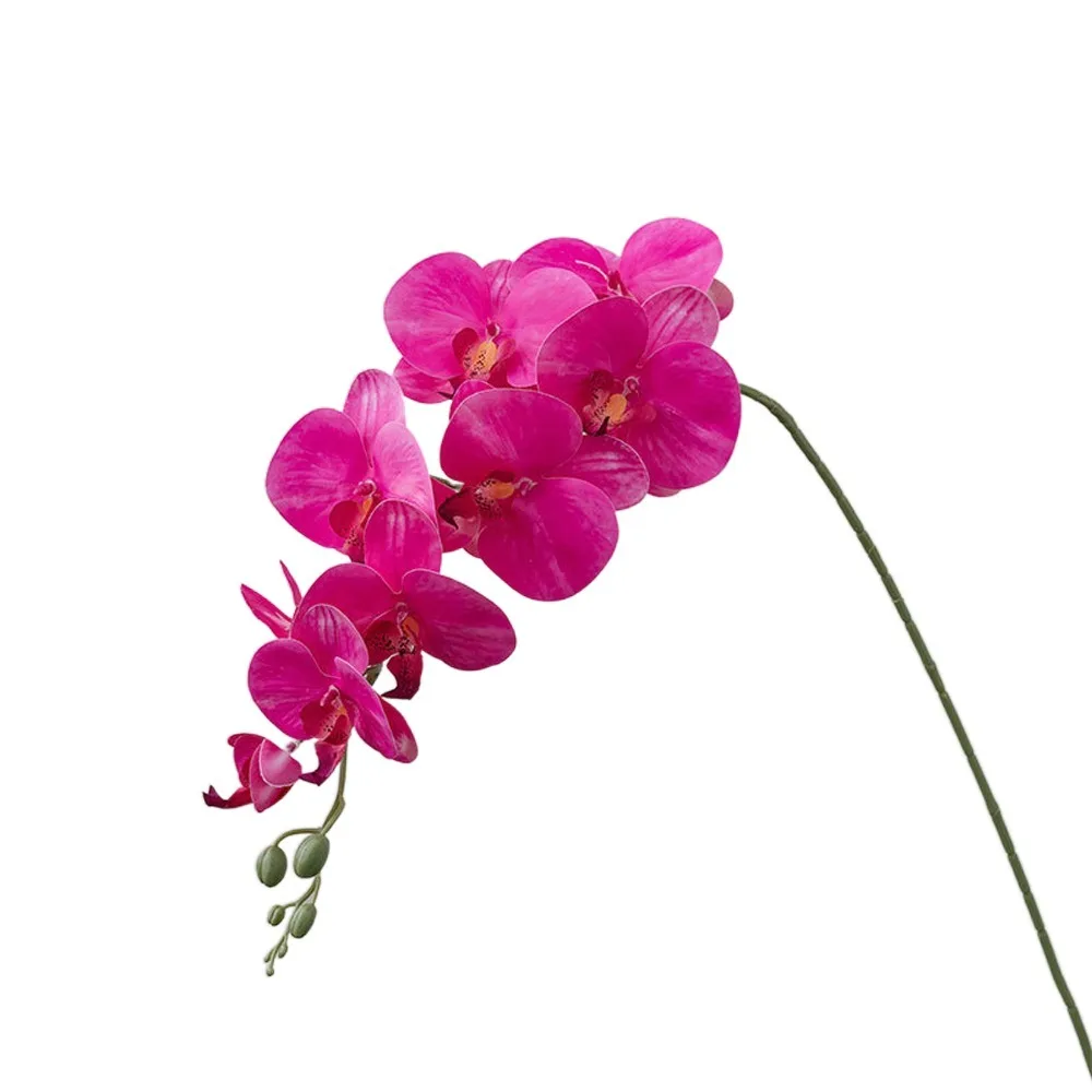 

9 Head Artificial Phalaenopsis Branches Real Touch Realistic Artificial Butterfly Orchid Flower Handmade Fake Flowers