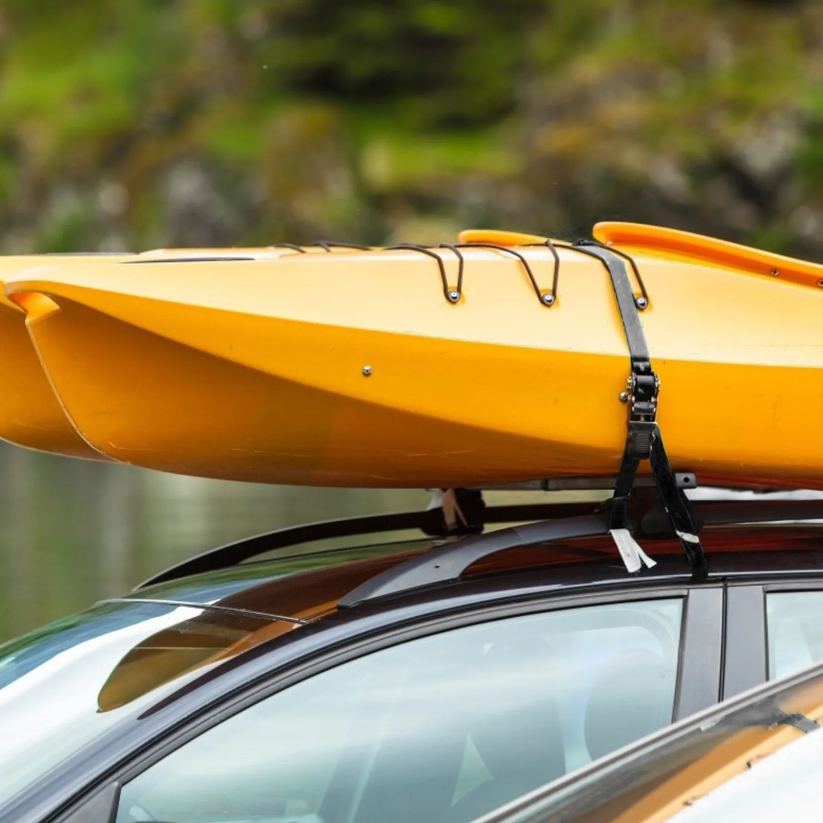 Sangles de fixation robustes pour canoë, kayak, bateau, transport de marchandises, attache de véhicule, sécurisation et maintien
