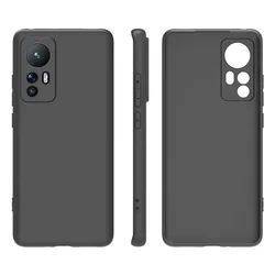 Fine Hole Phone Case For Xiaomi Mi 12 12x 12s 12 Pro Silicone Matte Phone Cover For Xiaomi Mi12 lite Clear and Balck Case