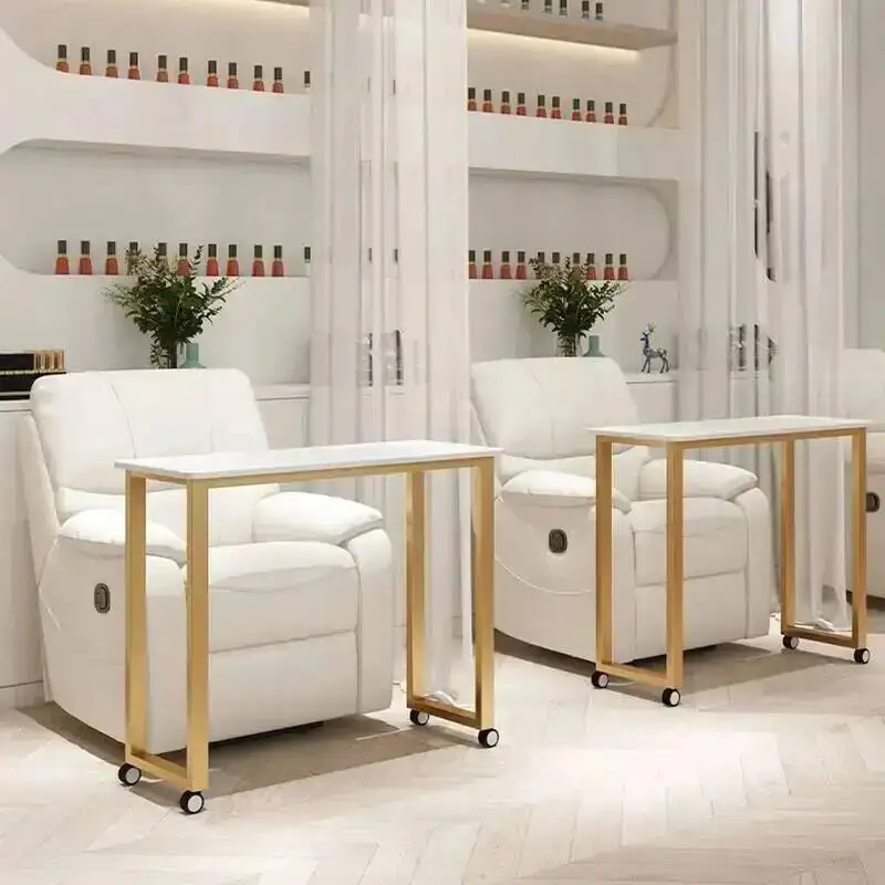 Table Mobile Nail Dedicated Single-layer Nail Table With Wheel Simple Mesa De Manicura Portátil Beauty Salon Furniture