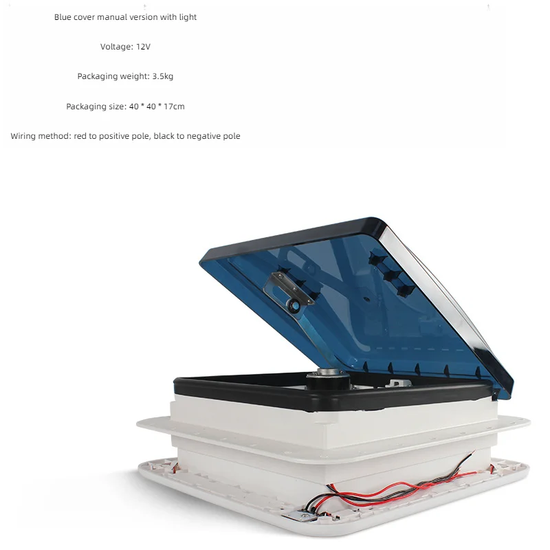 11\'\' CE Manual control Caravan accessories roof Motorhomes vents 12V fan without LED camper window Recreational Vehicle
