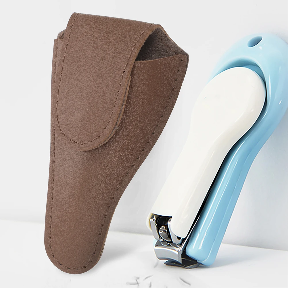 

2 Pcs Nail Scissors Protective Cover PU Case Clippers Cuticle Nipper Manicure Tool Travel Grooming Accessories