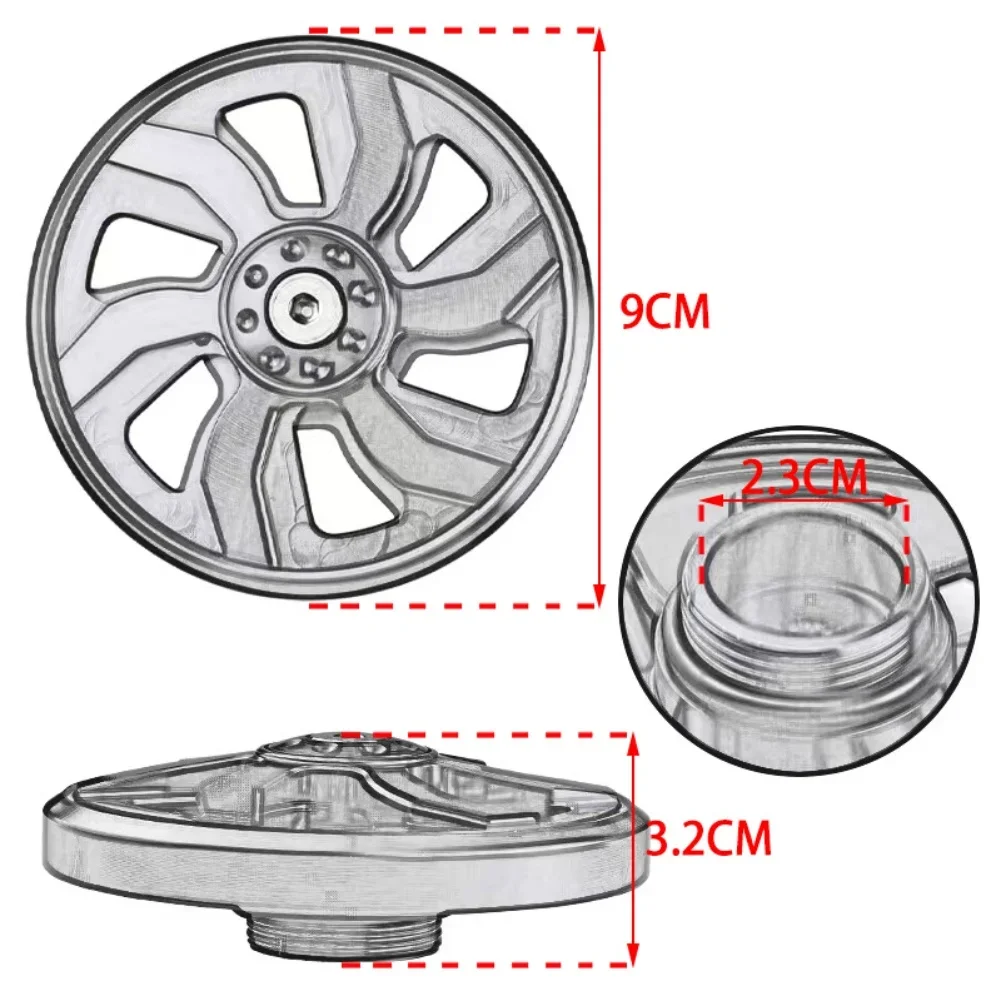 Motorcycle Engine Cooling Decorative Fan Cover Accessories Colorful Rotating Cooling Fan Cover Aluminum Alloy