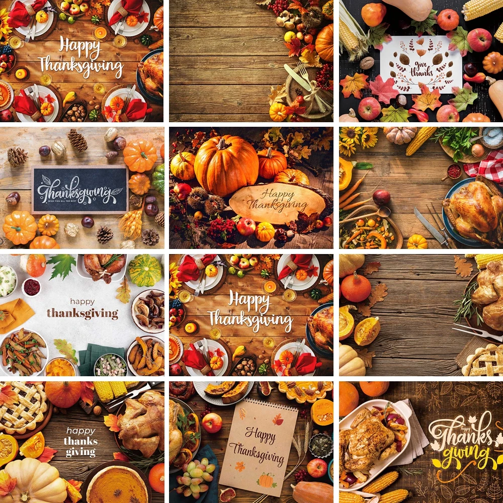 

MOON.QG Autumn Backdrops For Photography Wood Board Pumpkin Photo Background Photocall Birthday Decorations Baby Shooting Props