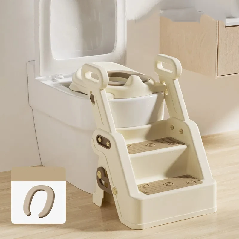 Bangku Tangga Latihan Toilet Anak – Riser Kursi Potty Lipat Anti Selip untuk Anak Laki-Laki/Perempuan Mendukung 60kg – Penggunaan di Rumah/Perjalanan
