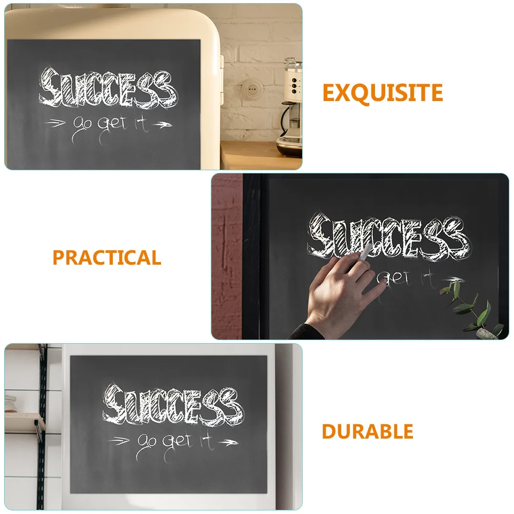 Magnetic Chalkboard for Refrigerator Premium Design Easy to Clean Grocery List Meal Planner Dry Erase Board