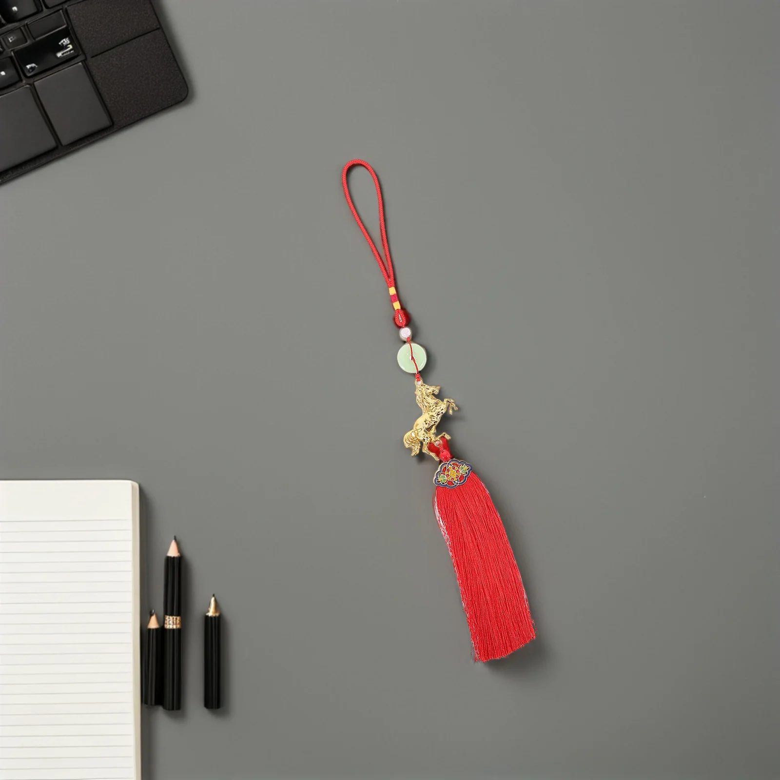 

Chinese Zodiac Horse Pendant Red Knot Tassel 2026 New Year Chinese New Year Hanging Decoration Feng Shui Spring Festival