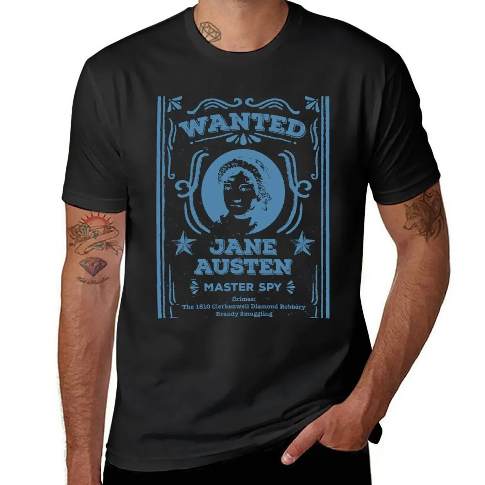 Jane Austen: Master Spy T-Shirt korean fashion blanks shirts graphic tees mens workout shirts