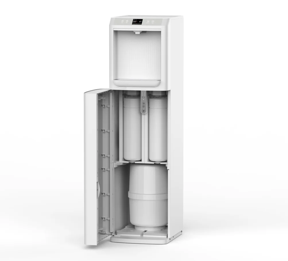 

uu-Lonsid Commercial Screen RO or UF Filtration Ambient Hot Ice Cold Water Dispenser with Night Light for Household Hotels Use#