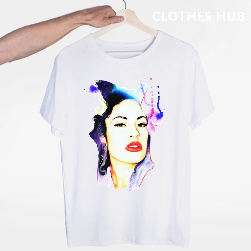 Selena quintanilla T shirts Fashion Men And Women Tops T-shirt Short Sleeve Unisex Tshirt